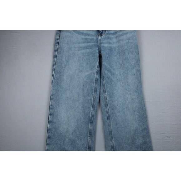 Playboy By PacSun Light Blue Jeans Medium Wash Back Slash 90’s Size 24 - Picture 12 of 16